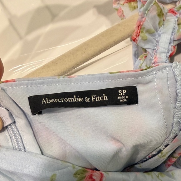 Abercrombie & Fitch Floral High Low Dress - Light Blue and Pink - Picture 5 of 5